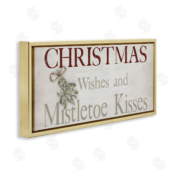 Stupell Industries Susie Boyer | Christmas Wishes & Mistletoe Kisses Wall Art