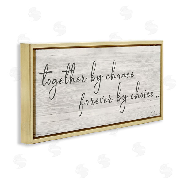 Stupell Industries Susie Boyer | Together By Chance Romantic Phrase