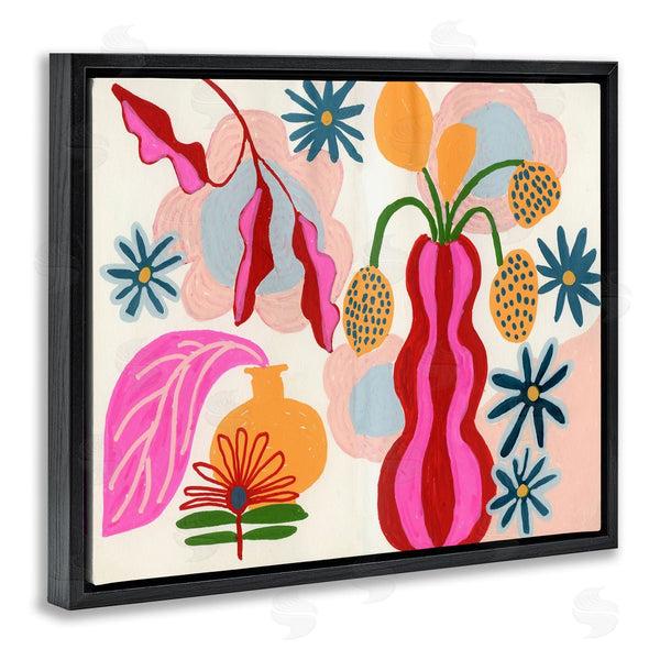 Stupell Industries Suzanne Allard | Eclectic Mod Flower Vases Wall Art