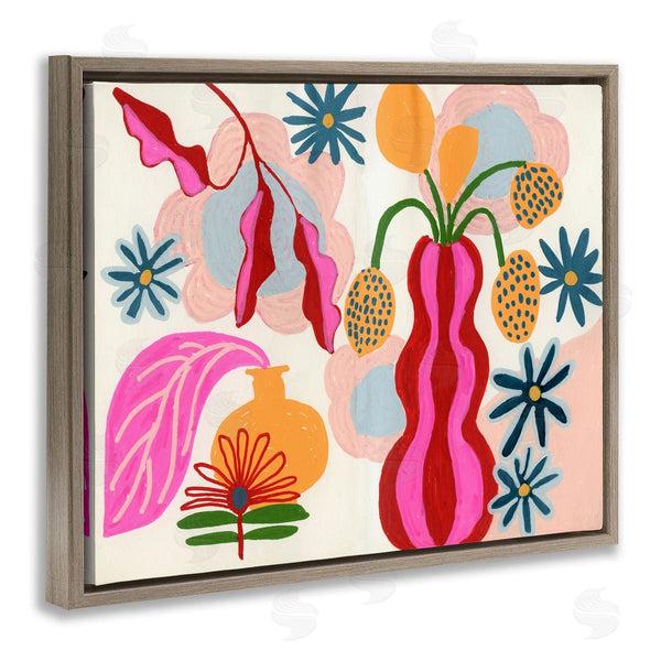 Stupell Industries Suzanne Allard | Eclectic Mod Flower Vases Wall Art