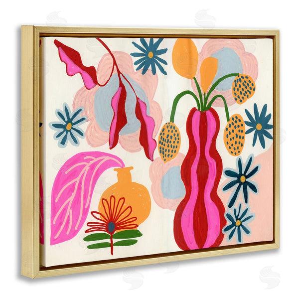 Stupell Industries Suzanne Allard | Eclectic Mod Flower Vases Wall Art