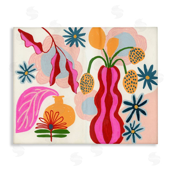 stupell industries Suzanne Allard | Eclectic Mod Flower Vases Wall Art