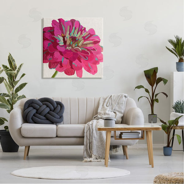 Stupell Industries Suzanne Allard | Vivid Pink Dahlia Flower Bloom Wall Art