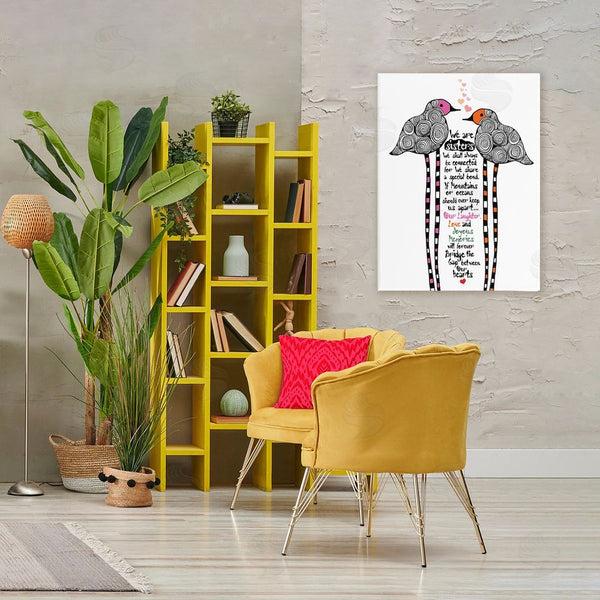 Stupell Industries Suzanne Millius | We Are Sisters Bird Duo Wall Art