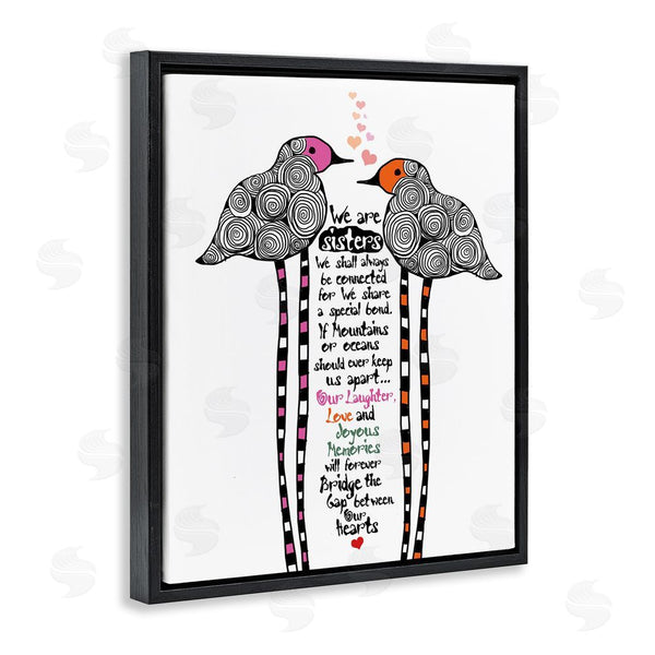 Stupell Industries Suzanne Millius | We Are Sisters Bird Duo Wall Art