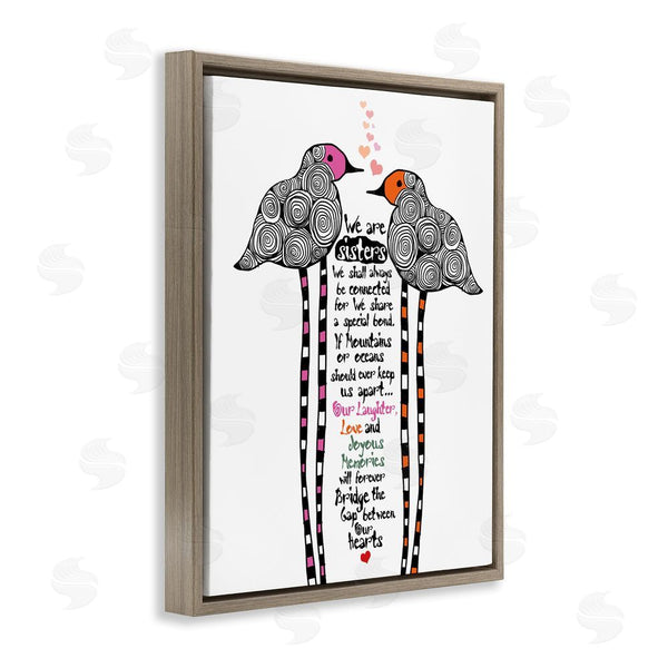 Stupell Industries Suzanne Millius | We Are Sisters Bird Duo Wall Art