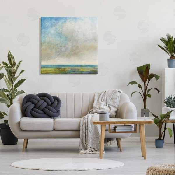 Stupell Industries Suzanne Nicoll | Abstract Scenery Cloudy Water View Wall Art