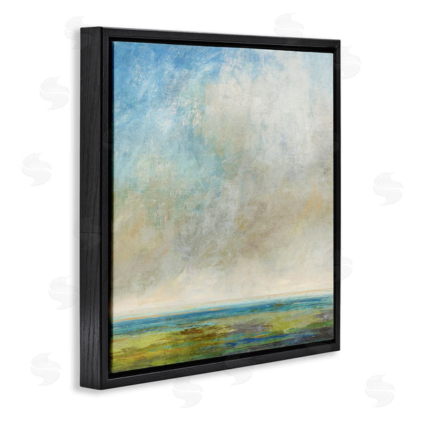 Stupell Industries Suzanne Nicoll | Abstract Scenery Cloudy Water View Wall Art