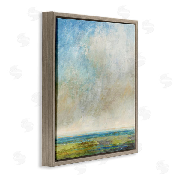 Stupell Industries Suzanne Nicoll | Abstract Scenery Cloudy Water View Wall Art