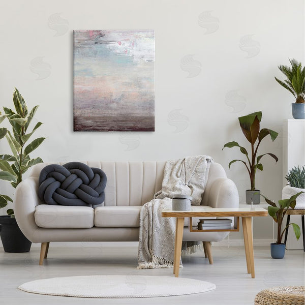 Stupell Industries Suzanne Nicoll | Atmospheric Purple Sky And Earth Grunge Abstract Paint Wall Art