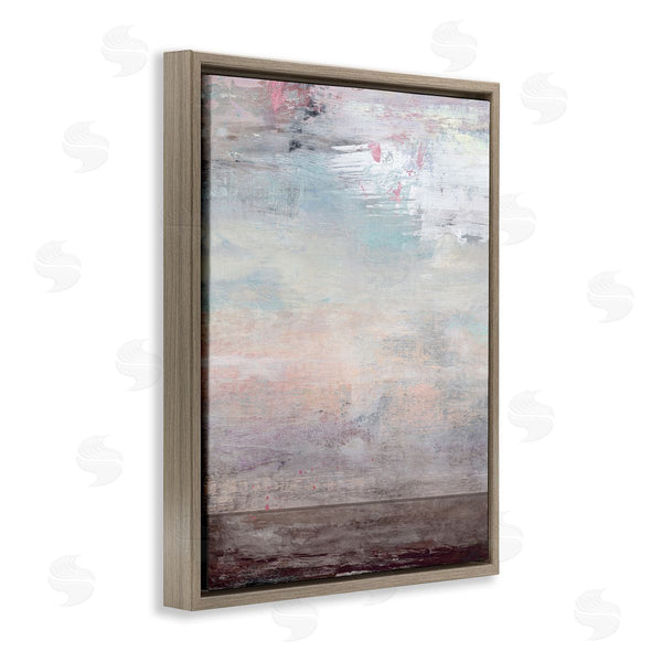 Stupell Industries Suzanne Nicoll | Atmospheric Purple Sky And Earth Grunge Abstract Paint Wall Art