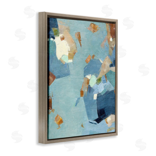 Stupell Industries Suzanne Nicoll | Blue Moon Organic Abstraction