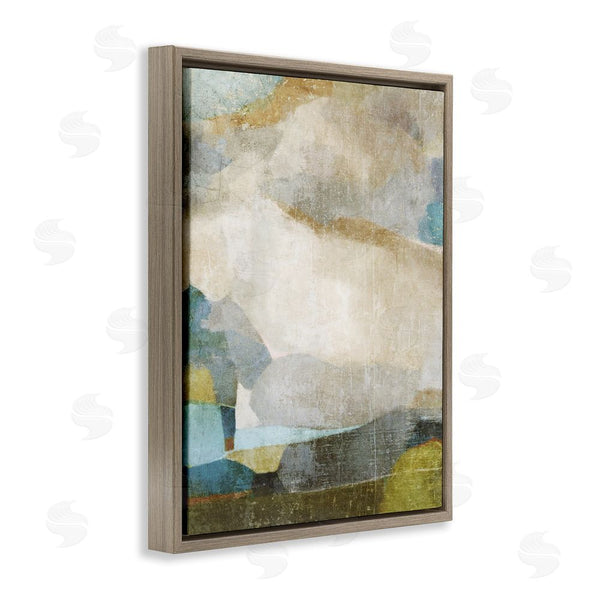 Stupell Industries Suzanne Nicoll | Blue & Neutral Abstraction Wall Art