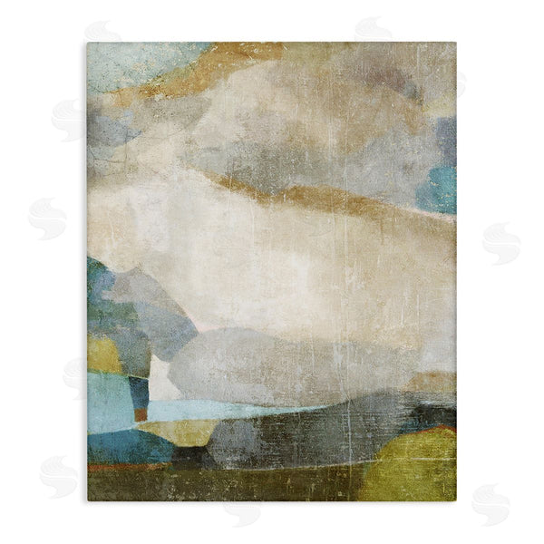 stupell industries Suzanne Nicoll | Blue & Neutral Abstraction Wall Art