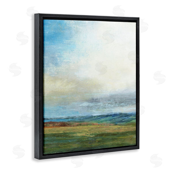 Stupell Industries Suzanne Nicoll | Blue Sky Meadow Landscape Alluring Green Hills Wall Art