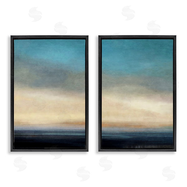 Stupell Industries Suzanne Nicoll | Calm Tranquil Sea Horizon Wall Art