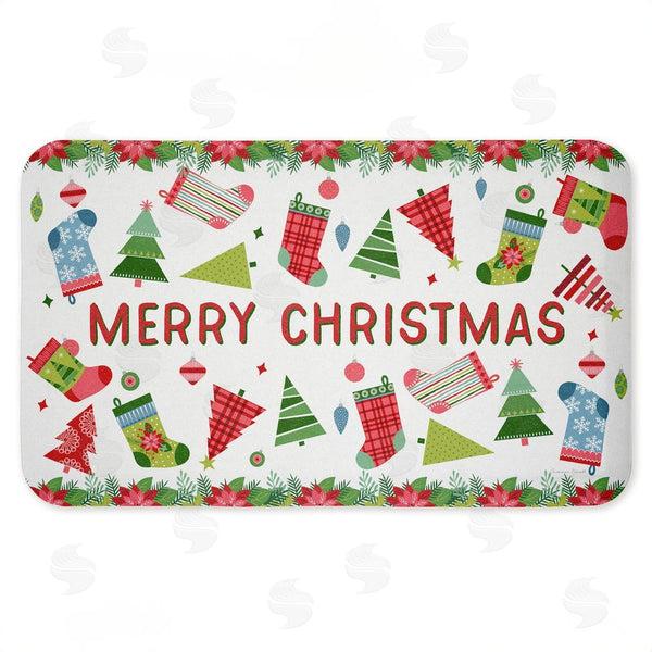 stupell industries Suzanne Nicoll | Christmas Merriment Stockings Anti-Fatigue Mat