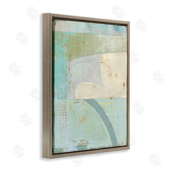Stupell Industries Suzanne Nicoll | Contemporary Abstract Shapes Muted Cool Tones Wall Art