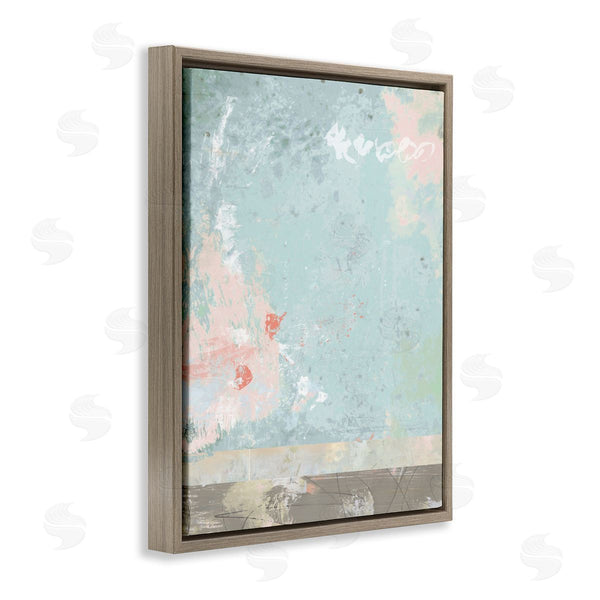 Stupell Industries Suzanne Nicoll | Disruptive Pink Paintbrush On Abstract Blue Design Wall Art
