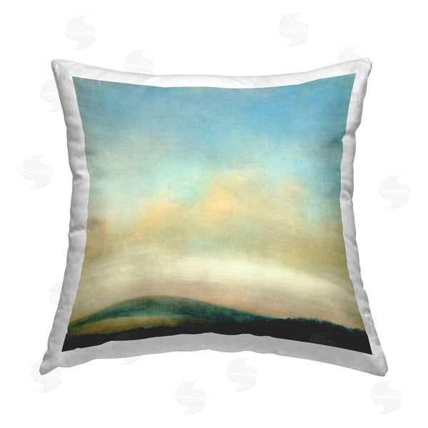 stupell industries Suzanne Nicoll | Distant Rural Hills Printed Throw Pillow