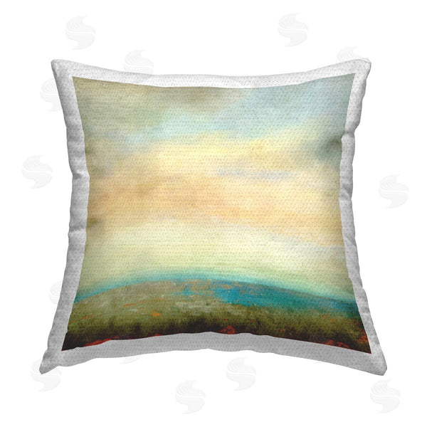 Stupell Industries Suzanne Nicoll | Distant Water Landscape Printed Throw Pillow