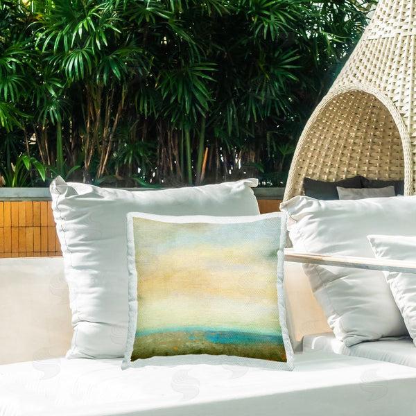 Stupell Industries Suzanne Nicoll | Distant Water Landscape Printed Throw Pillow