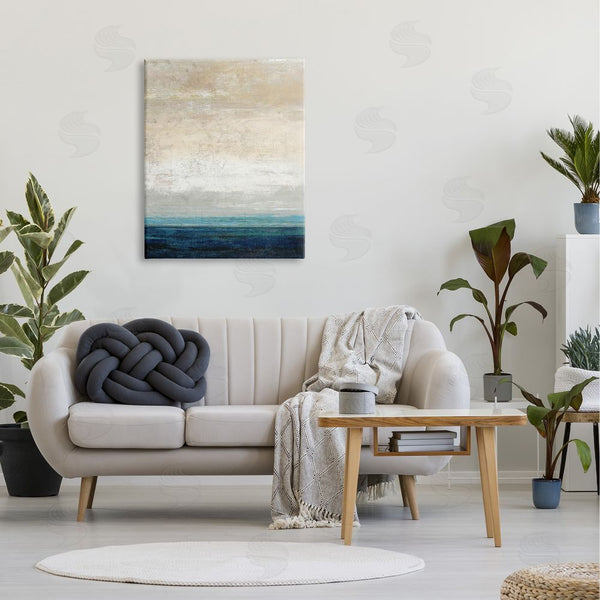 Stupell Industries Suzanne Nicoll | Flipped Sea Horizon Abstract Sand Sky Viewpoint Wall Art