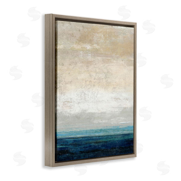 Stupell Industries Suzanne Nicoll | Flipped Sea Horizon Abstract Sand Sky Viewpoint Wall Art