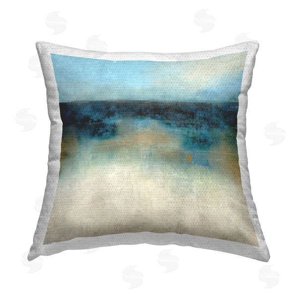 Stupell Industries Suzanne Nicoll | Foggy Nautical Abstraction Printed Throw Pillow