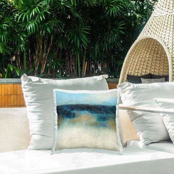 Stupell Industries Suzanne Nicoll | Foggy Nautical Abstraction Printed Throw Pillow