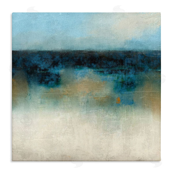 stupell industries Suzanne Nicoll | Foggy Ocean Beach Scene