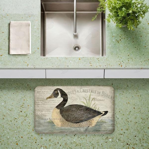 Stupell Industries Suzanne Nicoll | French Goose Vintage Motif Anti-Fatigue Mat