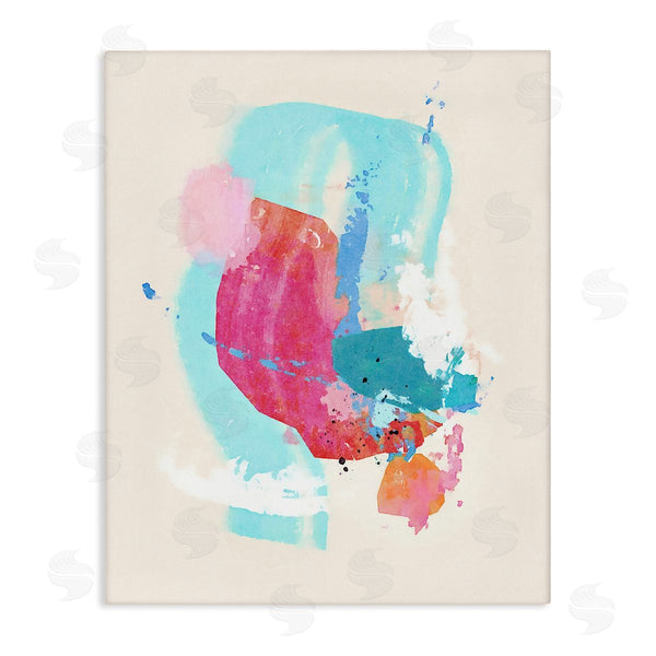 stupell industries Suzanne Nicoll | Fun Pink Abstract Strokes Wall Art