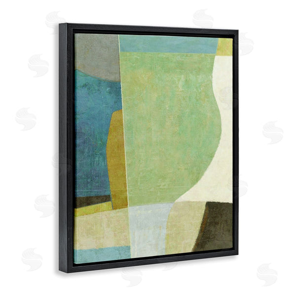 Stupell Industries Suzanne Nicoll | Green Geometric Collage