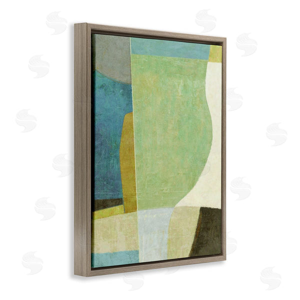 Stupell Industries Suzanne Nicoll | Green Geometric Collage