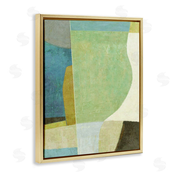 Stupell Industries Suzanne Nicoll | Green Geometric Collage