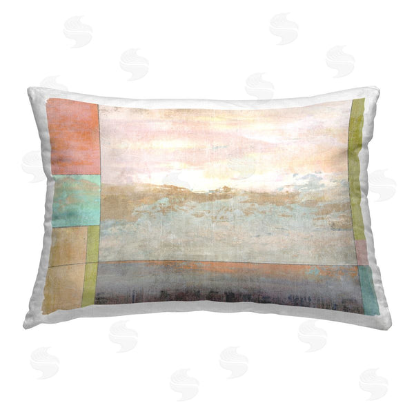 stupell industries Suzanne Nicoll | Landscape with Geometric Border