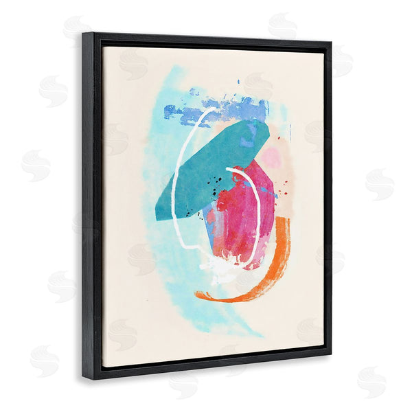 Stupell Industries Suzanne Nicoll | Modern Blue Pink Shapes Wall Art