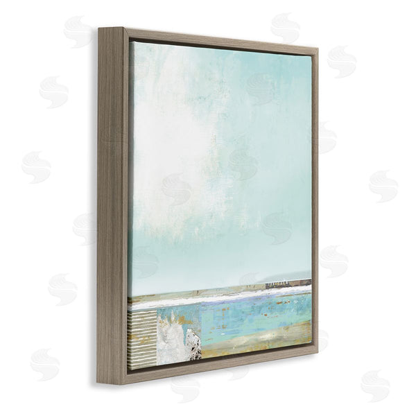 Stupell Industries Suzanne Nicoll | Ocean Boardwalk Abstraction Sunny Daytime Beach Wall Art