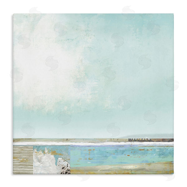 stupell industries Suzanne Nicoll | Ocean Boardwalk Abstraction Sunny Daytime Beach Wall Art