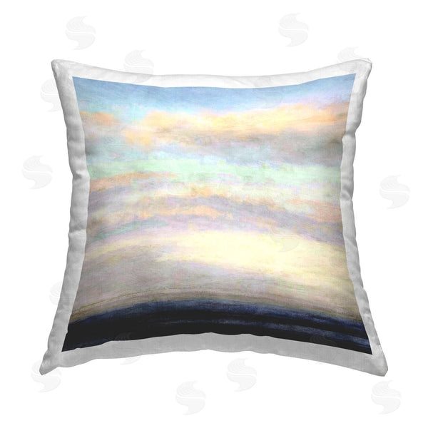 stupell industries Suzanne Nicoll | Ombre Pastel Sky Printed Throw Pillow