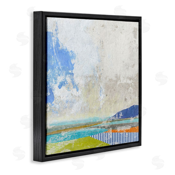 Stupell Industries Suzanne Nicoll | Puffy Clouds Beach Pattern Layers Wall Art