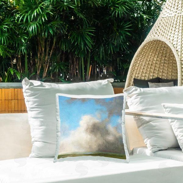 Stupell Industries Suzanne Nicoll | Rural Looming Clouds Printed Throw Pillow