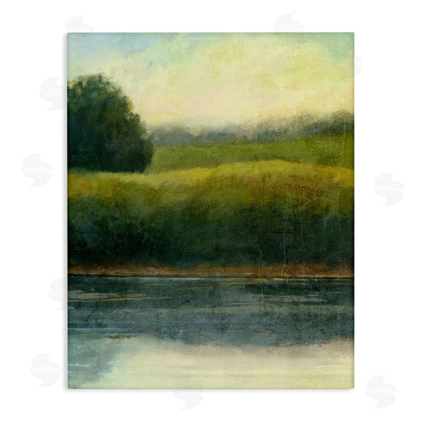 stupell industries Suzanne Nicoll | Rural Pond Grassland Nature Wall Art