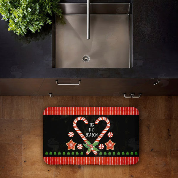 Stupell Industries Suzanne Nicoll | Tis The Season Candy Heart Anti-Fatigue Mat