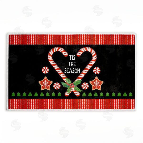 stupell industries Suzanne Nicoll | Tis The Season Candy Heart Plush Bath Mat