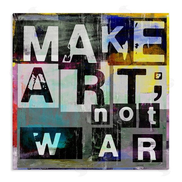 stupell industries Sven Pfrommer | Make Art Not War Quirky Modern Typography Letters Wall Art