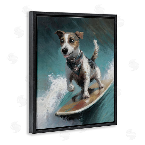 Stupell Industries Svetlana Aleynikova | Beachy Surfer Dog