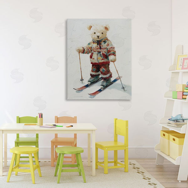 Stupell Industries Svetlana Aleynikova | Bear On Skiing Adventure Wall Art