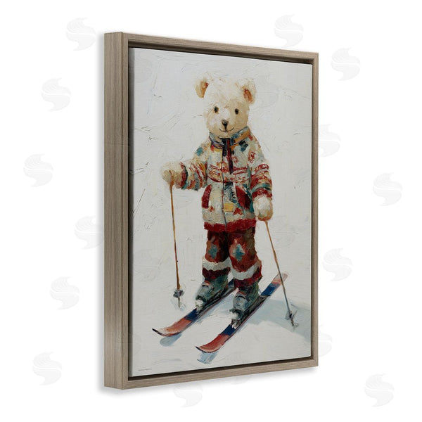 Stupell Industries Svetlana Aleynikova | Bear On Skiing Adventure Wall Art